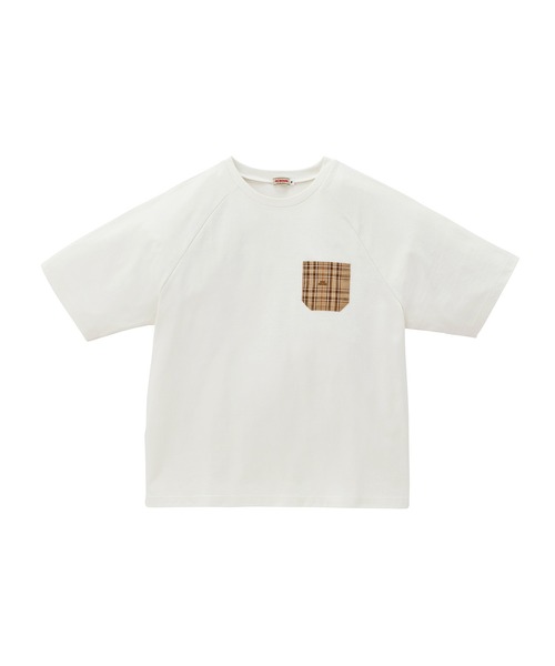 MIKI HOUSE（ミキハウス） tシャツ ミキハウスチェックバックロゴ半袖