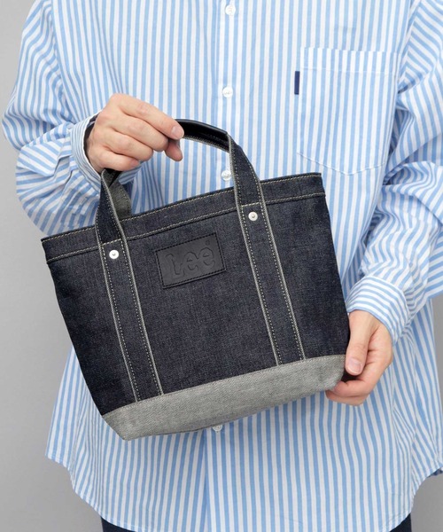 Lee（リー） トートバッグ 日本製 倉敷デニム×姫路レザー ハンドトート