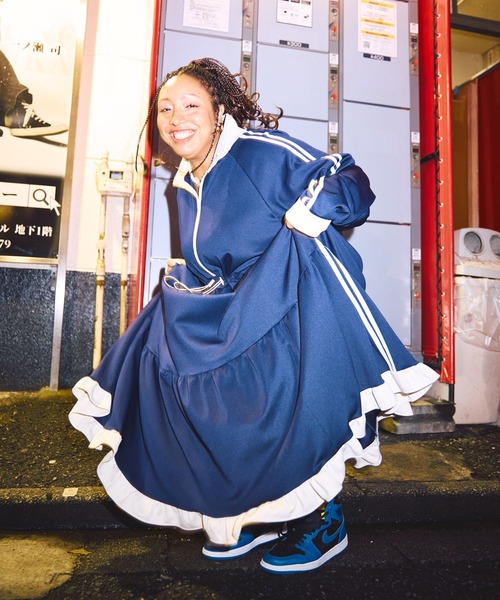 PUNYUS（プニュズ） ワンピース フリルジャージワンピース : ZOZOTOWN