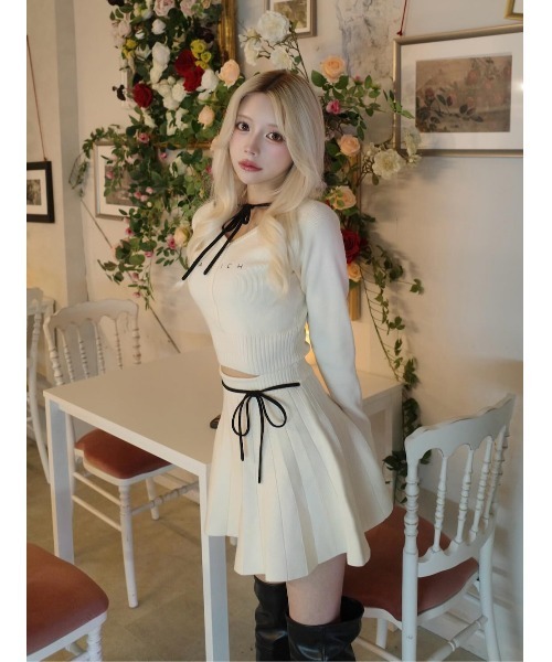 Darich（ダーリッチ） ワンピース ウエストオープンリボンデザイン