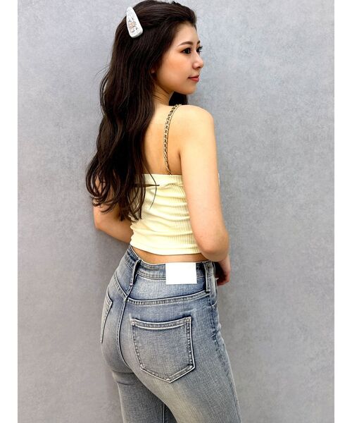 GYDA（ジェイダ） キャミソール chainストラップテレコビスチェ