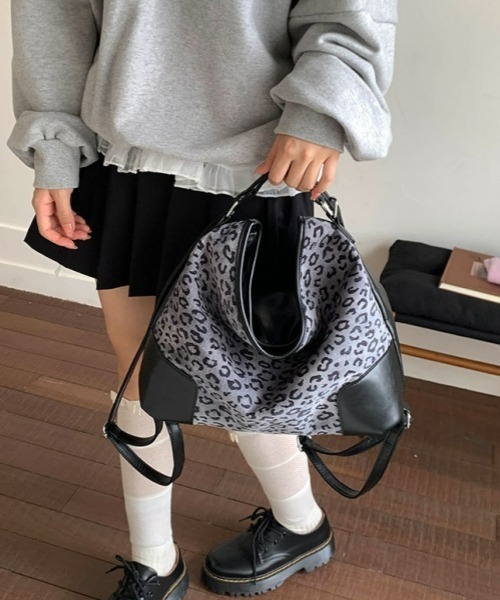 gossip!ロサンゼルス ショルダーバッグ バッグ Y2Kレオパード柄2WAY