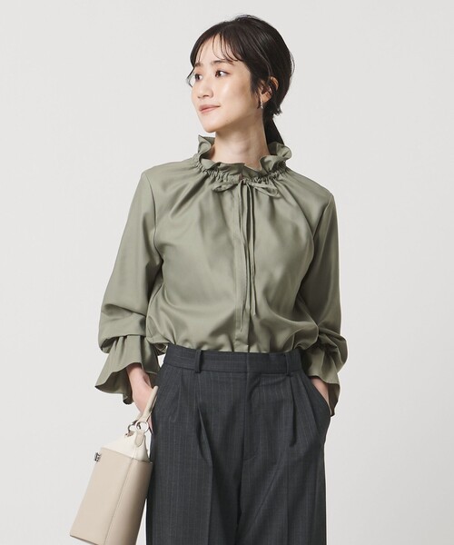 UNITED ARROWS（ユナイテッドアローズ） ブラウス シャツ フリルカラー