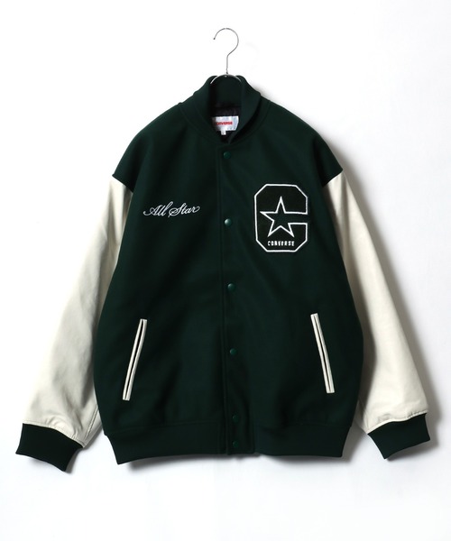 CONVERSE（コンバース） スタジャン フェイクメルトン デニム 袖