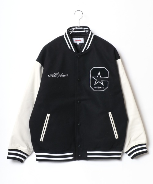 CONVERSE（コンバース） スタジャン フェイクメルトン デニム 袖