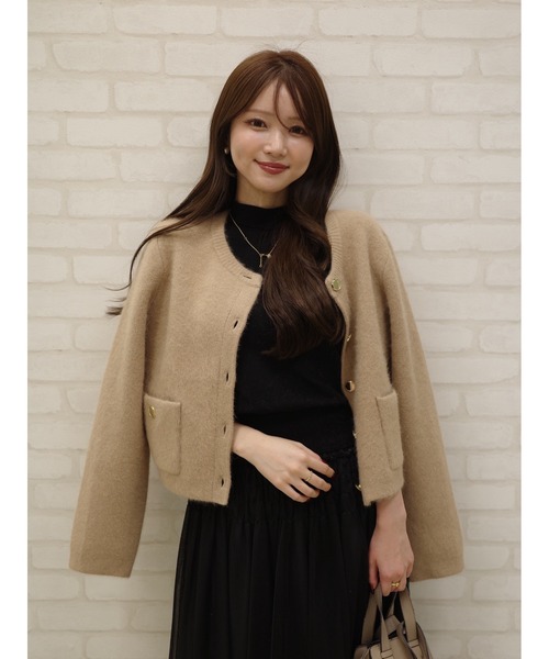 FRAY I.D（フレイ・アイディー） カーディガン フォックスウールニット