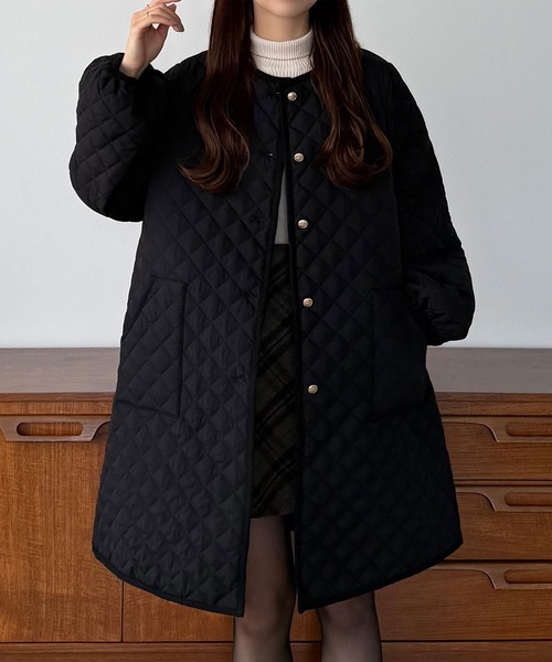 TOMORROWLAND collection ノーカラーコート コート スーパーダブル