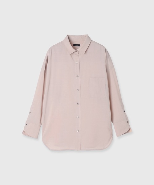 anuans（アニュアンス） ブラウス シャツ ウールブレンドスタンダード