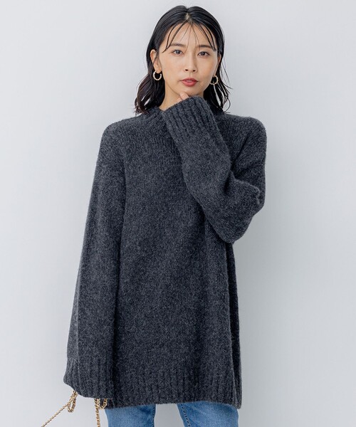 ニット セーター ベビーアルパカ ビッグシルエット レディース