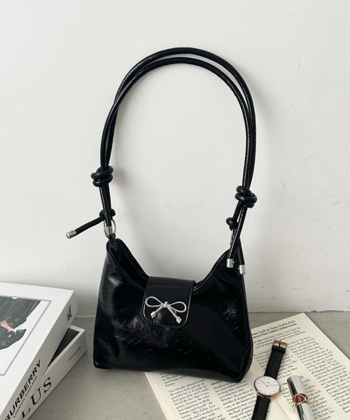 CLEA ショルダーバッグ バッグ 「6色展開」リボンモチーフワンハンドル