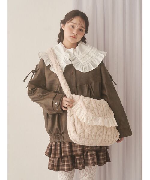 merry jenny（メリージェニー） ワンピース チェックホイップクリーム