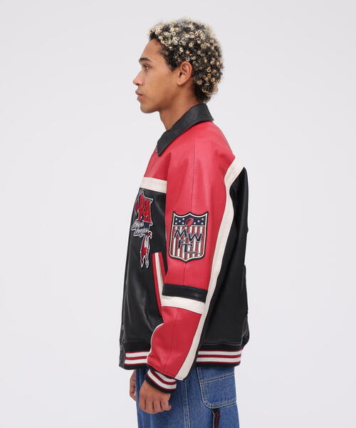 AVIREX（アヴィレックス） スタジャン VARSITY JACKET RED AXES / バー