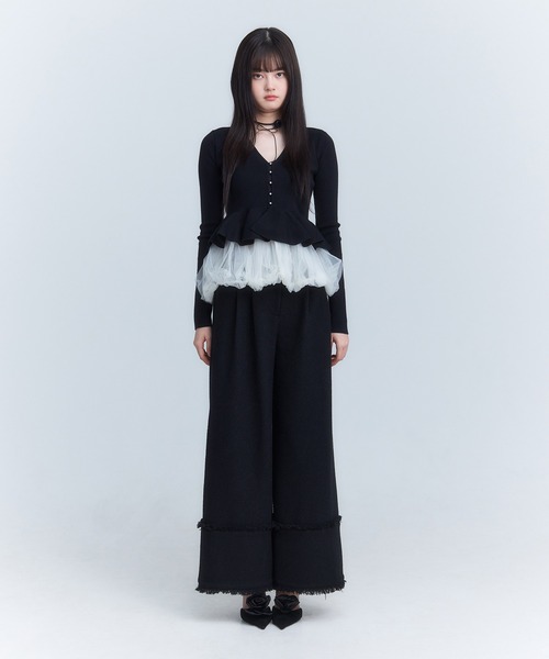 EIMY ISTOIRE（エイミーイストワール） カーディガン バルーンヘム