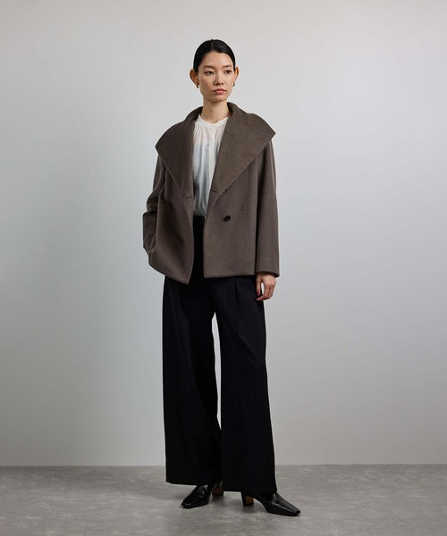 ROPE'（ロペ） ステンカラーコート コート プレミアムカシミヤ