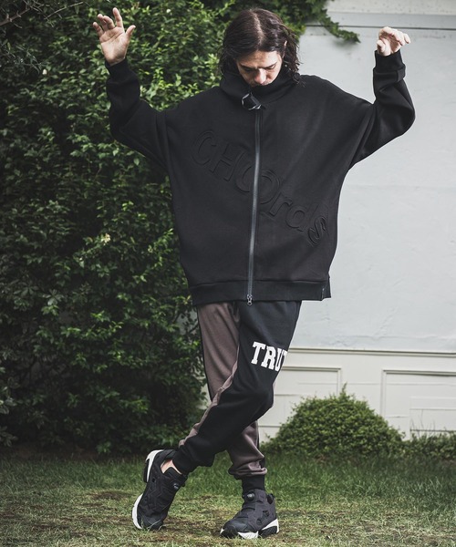 NOISESCAPE（ノイズスケープ） パーカー mpa3282-Double knit material