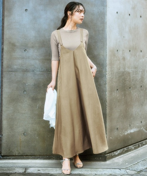 ニッセン（nissen） ワンピース ダブルストラップキャミソール