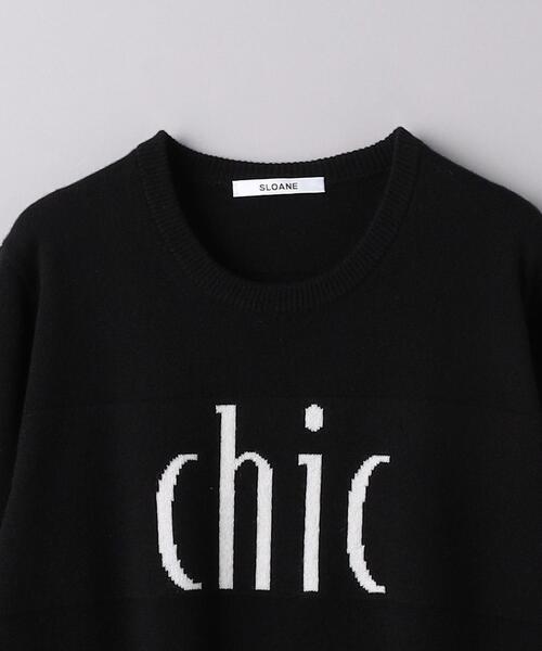 SLOANE（スローン） ニット 「別注」「SLOANE」カシミヤ ロゴ ニット