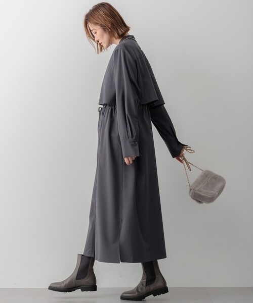 23区（ニジュウサンク） 長袖ワンピース 40 グレー レディース