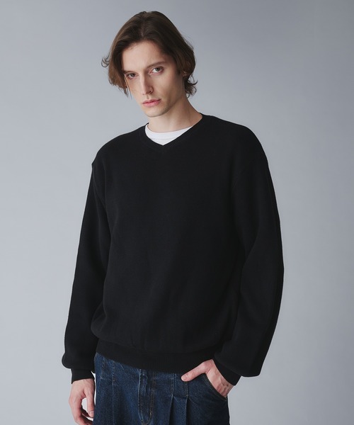 Regen Glanz セーター ニット milan ribs vneck knit/ミラノリブV
