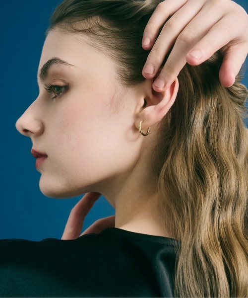 Jewel closet by L&Co. ピアス K18 フープ ピアス レディース メンズ