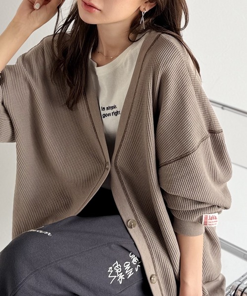 ELENDEEK（エレンディーク） ニットカーディガン 01 ベージュ