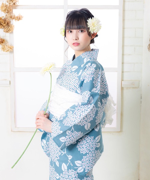 KIMONOMACHI 浴衣 レディース セパレート浴衣 3点セット 浴衣 簡単 (二