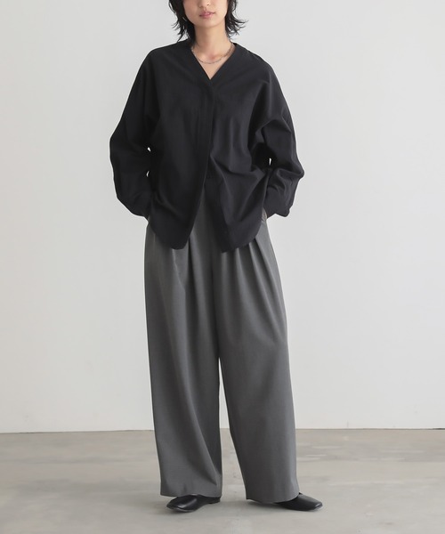 for/c（フォーシー） ブラウス シャツ Vネックカーディガンブラウス