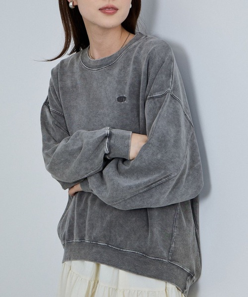 NAVY トレーナー スウェット ヘビー裏毛スウェット ヴィンテージ加工