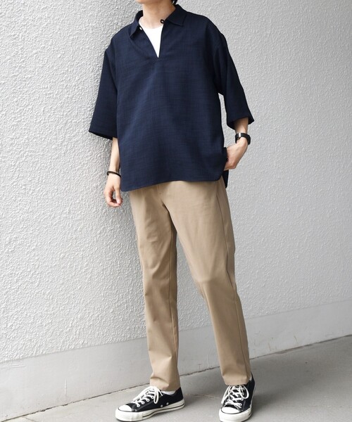 SHIPS any シャツ any:「洗濯機可能」FUTURE LINEN CANVAS リネン