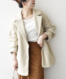 SHIPS any コート アウター any:「洗濯機可能」ダンボール コクーン