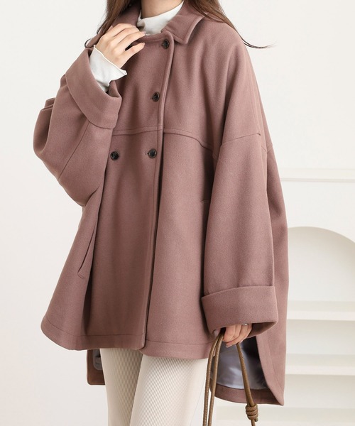 FUNALIVE（ファンアライブ） ポンチョ ウールライクメルトンポンチョ