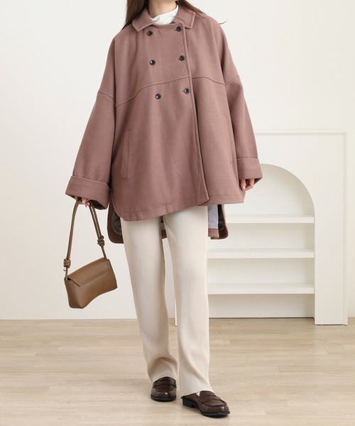 FUNALIVE（ファンアライブ） ポンチョ ウールライクメルトンポンチョ