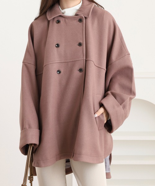 FUNALIVE（ファンアライブ） ポンチョ ウールライクメルトンポンチョ