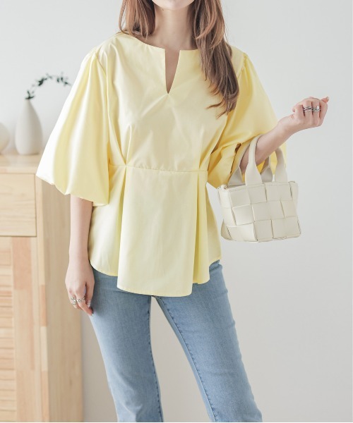 ブラウス シャツ キーネックブラウス レディース : ZOZOTOWN Yahoo!店