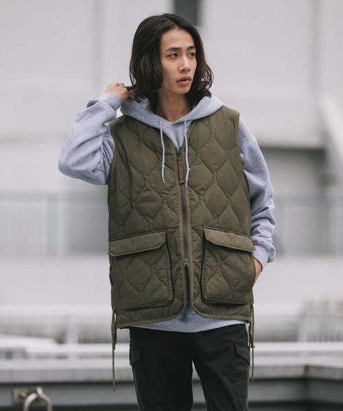 TAION（タイオン） ダウンベスト ベスト MILITARY W-ZIP LACE UP V
