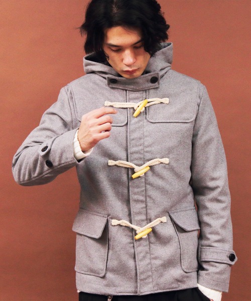 8 ダッフルコート コート ダッフルコート ウール メルトン ショート