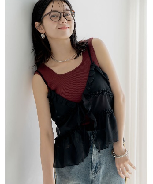 Re:EDIT（リエディ） キャミソール 「2024 SUMMER COLLECTION」「森