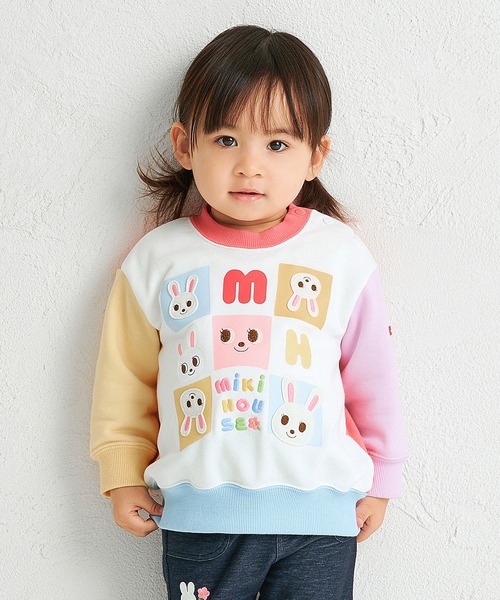 MIKI HOUSE（ミキハウス） トレーナー パズルブロックうさこトレーナー