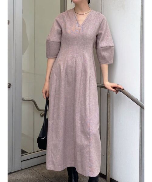 LAGUNAMOON（ラグナムーン） ワンピース コクーンZIPハーフスリーブ