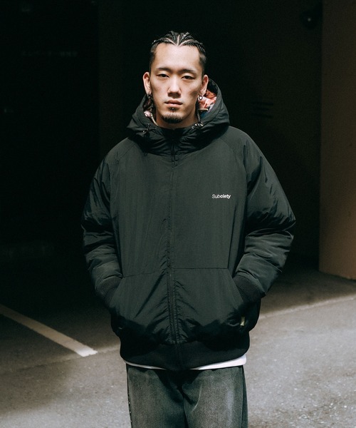 Subciety（サブサエティ） ナイロンジャケット Nylon puff hooded jkt
