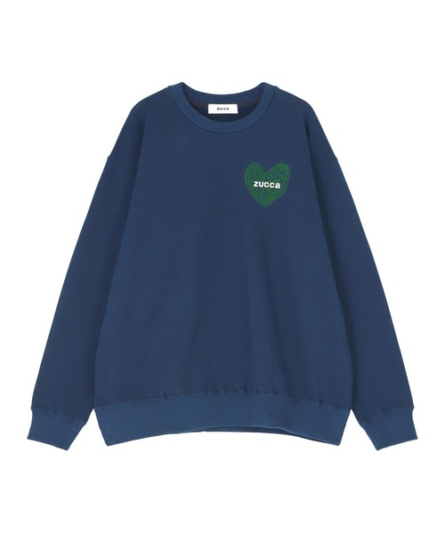 ZUCCa（ズッカ） トレーナー スウェット (S)ハートロゴ スウェット