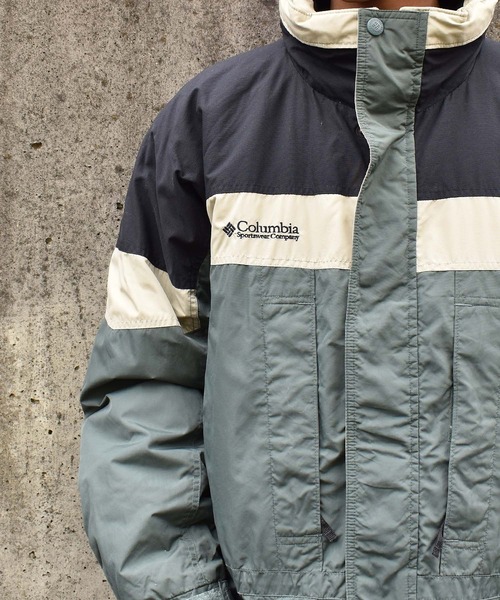 k*様 00s Columbia アノラック テックグレー ナイロンジャケット 中古