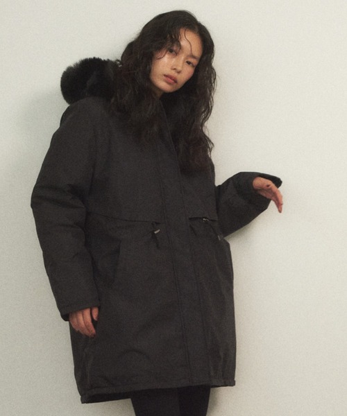 Shelly island（シェリーアイランド） モッズコート コート フェイク