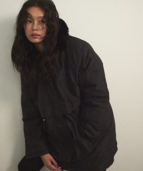 Shelly island（シェリーアイランド） モッズコート コート フェイク