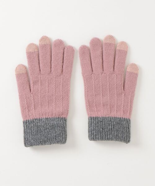 手袋 「M2SUQARED/エムツースクエア」ロゴニット手袋/グローブ/2トーン