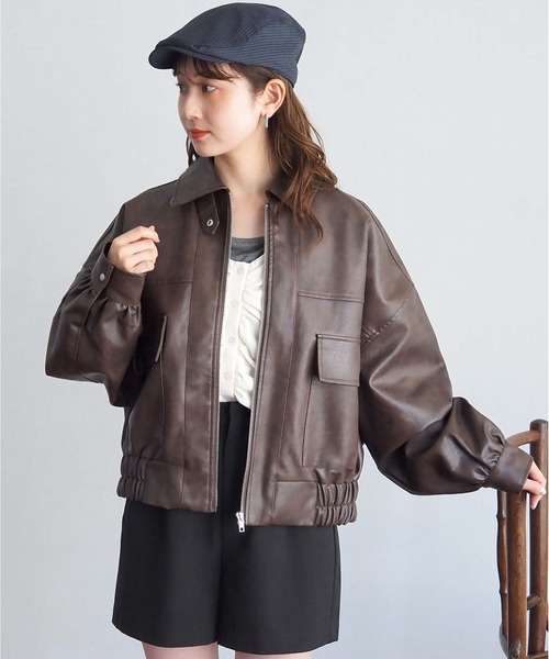 tiptop（ティップトップ） ブルゾン アウター 「ヴィンテージ加工