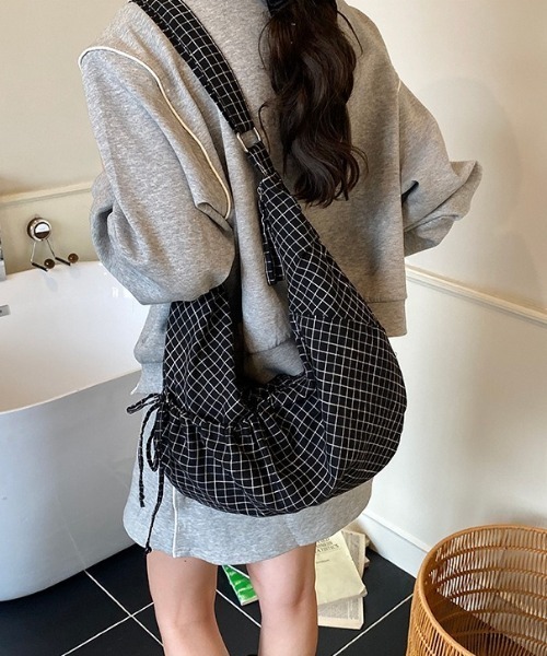 ショルダーバッグ バッグ チェック柄ショルダーバッグ レディース