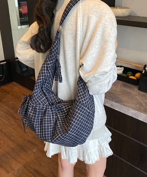 ショルダーバッグ バッグ チェック柄ショルダーバッグ レディース