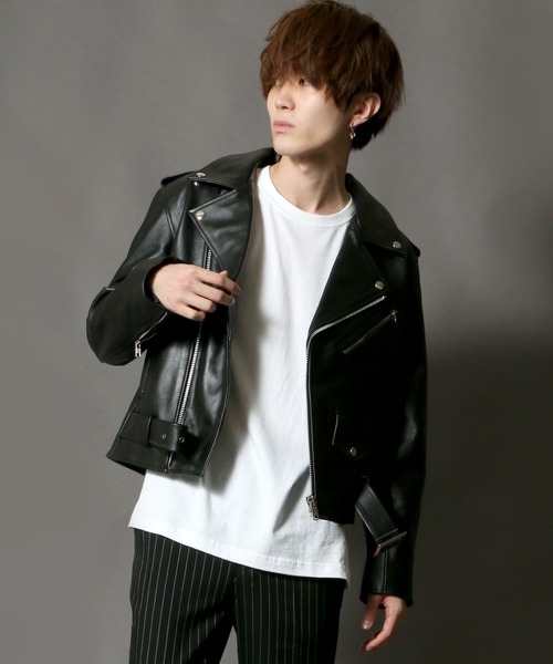 SITRY（シトリー） 革ジャン ライダース Real leather Cowhide Double