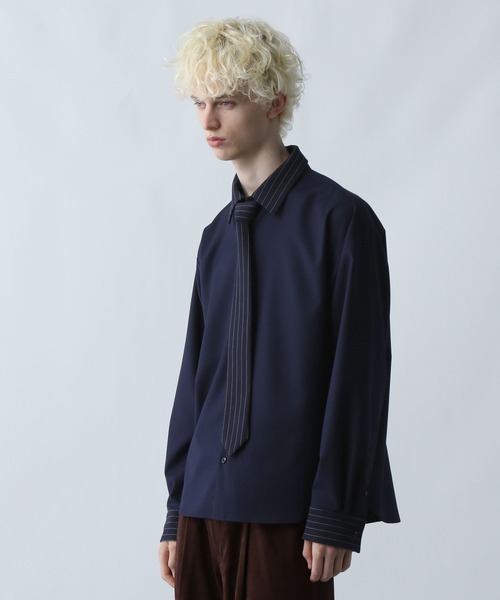 HARE（ハレ） シャツ ネクタイデザインシャツ(HARE) メンズ : ZOZOTOWN